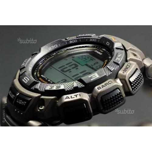 Casio pro trek solar prg-240t-7ver titanium nuovo