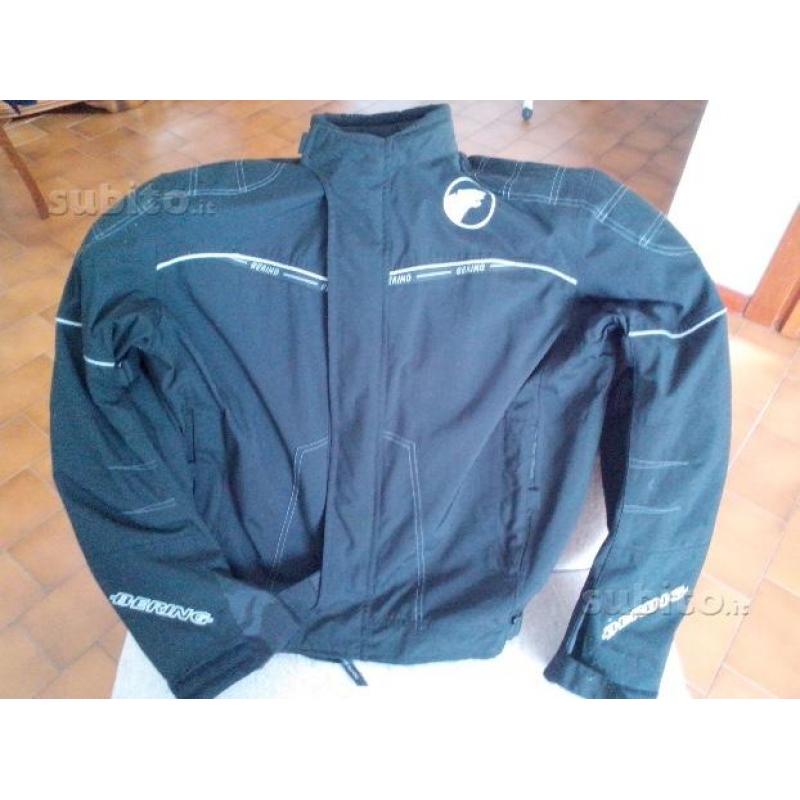 Giacca da moto Bering nera con protezioni