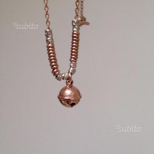 Collana Dodo in oro rosa con Ciondolo Campanellino