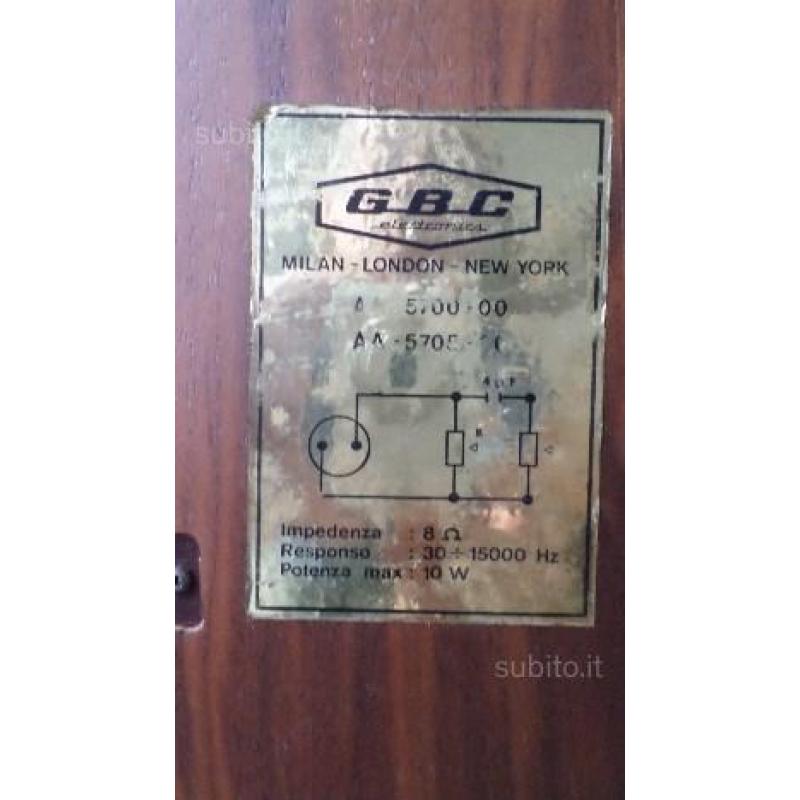 Casse acustiche GBC