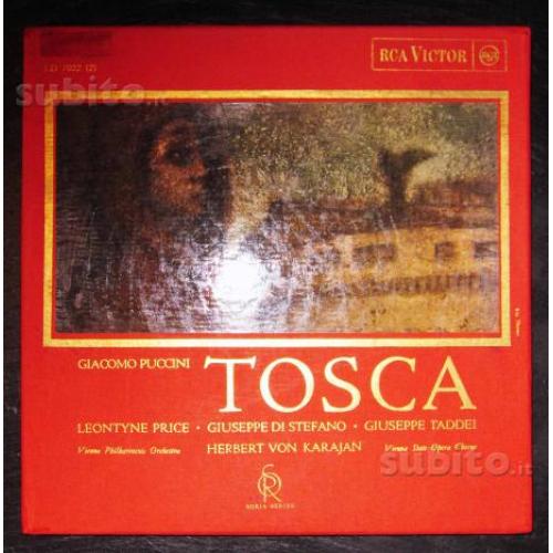 TOSCA PUCCINI Von Karajan, vinile cofanetto