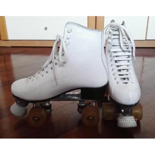 Pattini a 4 Rotelle Quad Artistico Bianco