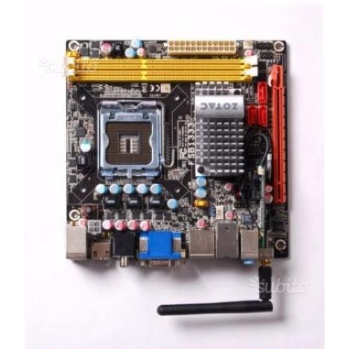 Scheda madre con Pentium E5400 e 4Gb Ram