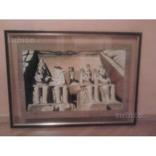 Quadro con pergamena egiziana originale