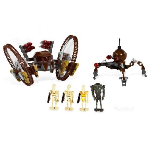 Hailfire Droid and Spider Droid Star Wars Lego