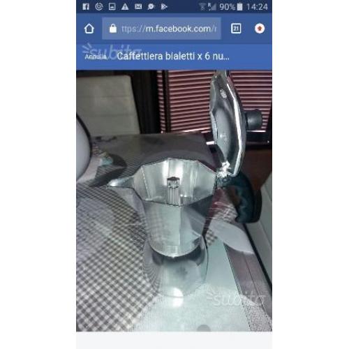 Macchinetta bialetti 6 tazze mai usata nuova